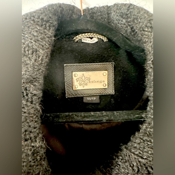 Mackage Wool Cashmere Leather Pea Coat - Picture 4 of 11